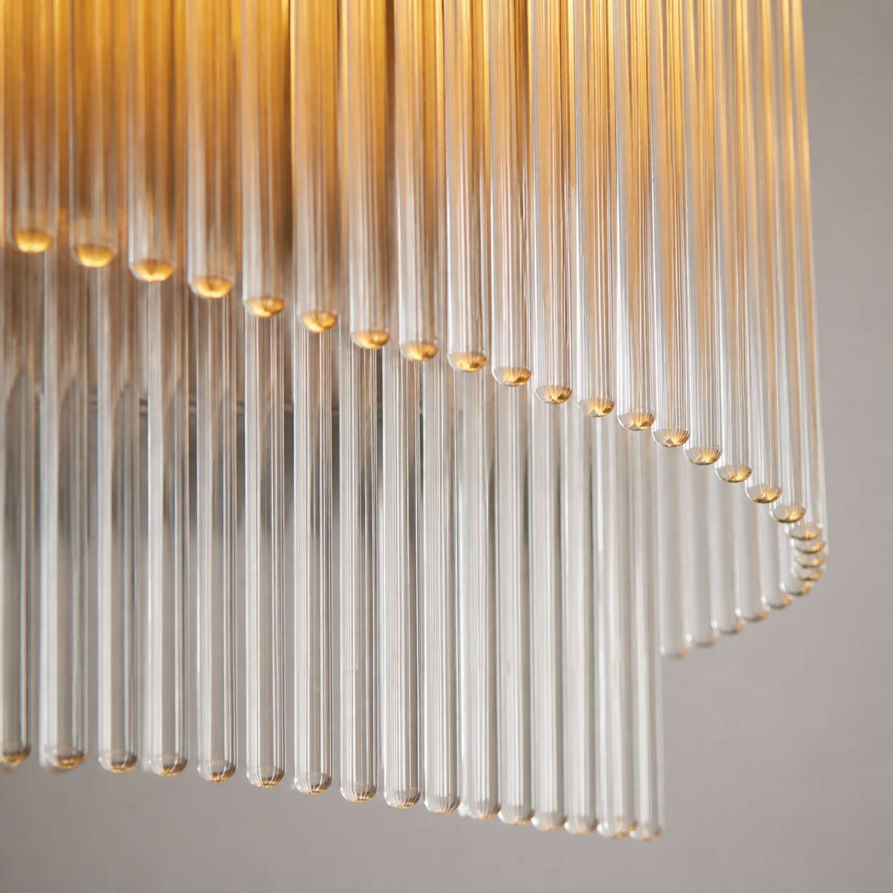 RibGlow Minimalist Glass Rod Wall Light - Elegant Accent Sconce for Home