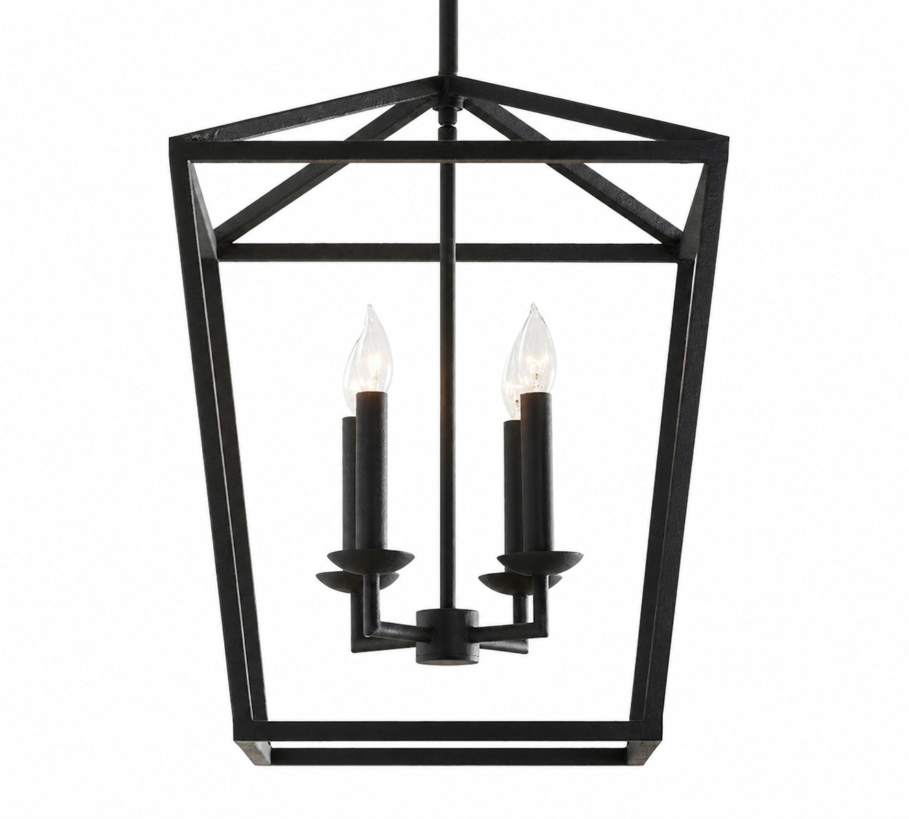 Rowan Vintage Stahl Lanternen Pendelleuchte für Esszimmer und Flure