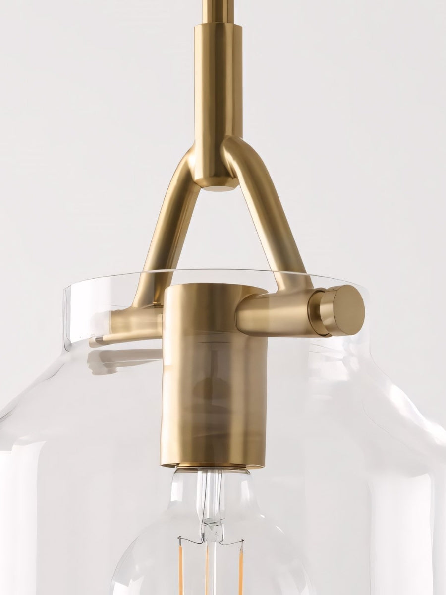 Skandinavisch Metallstange Glockenform Pendelleuchte