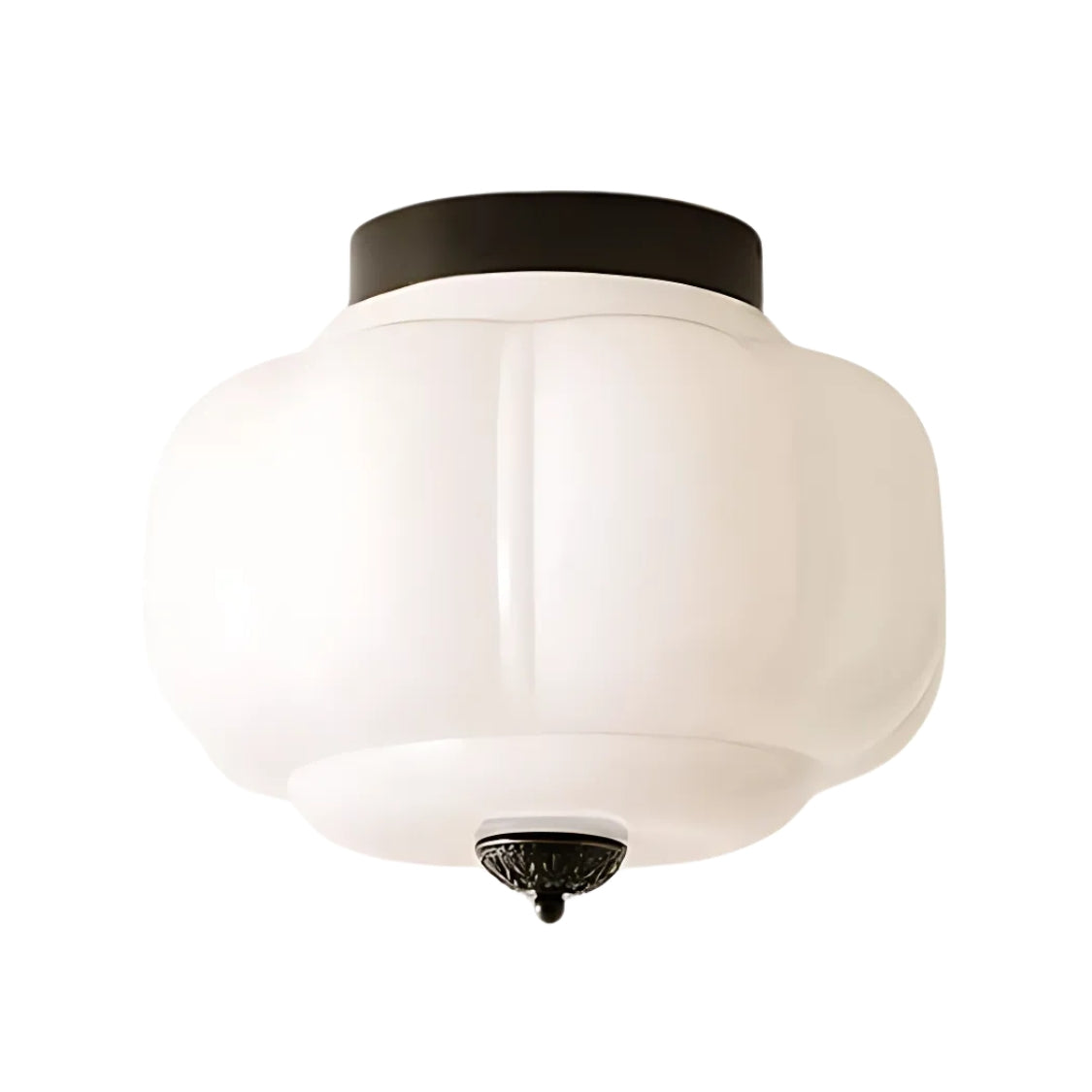 Eloise Deckenleuchte Milchglas - Unterputzmontage Deckenlampe Vintage