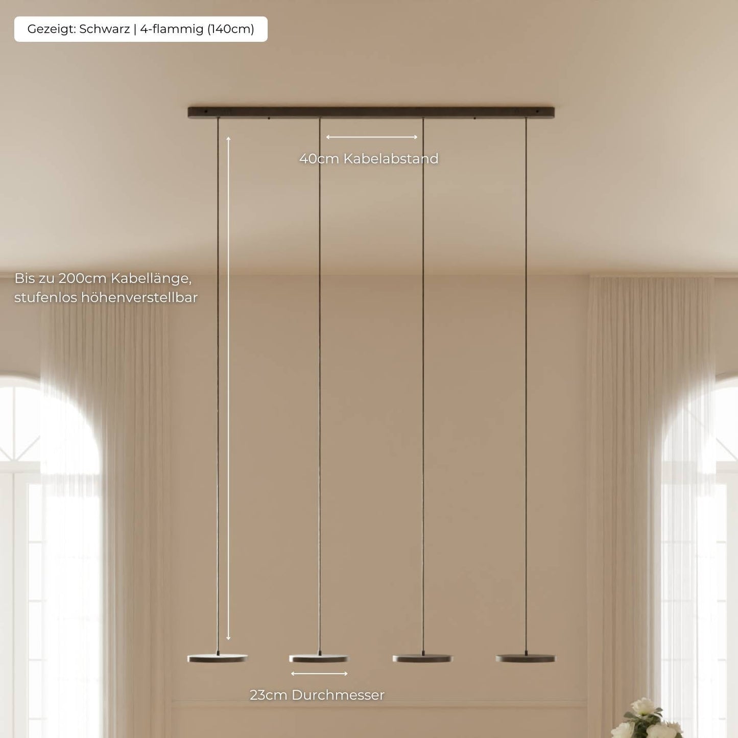 Minimalist Round Flat Evanos Pendant Light