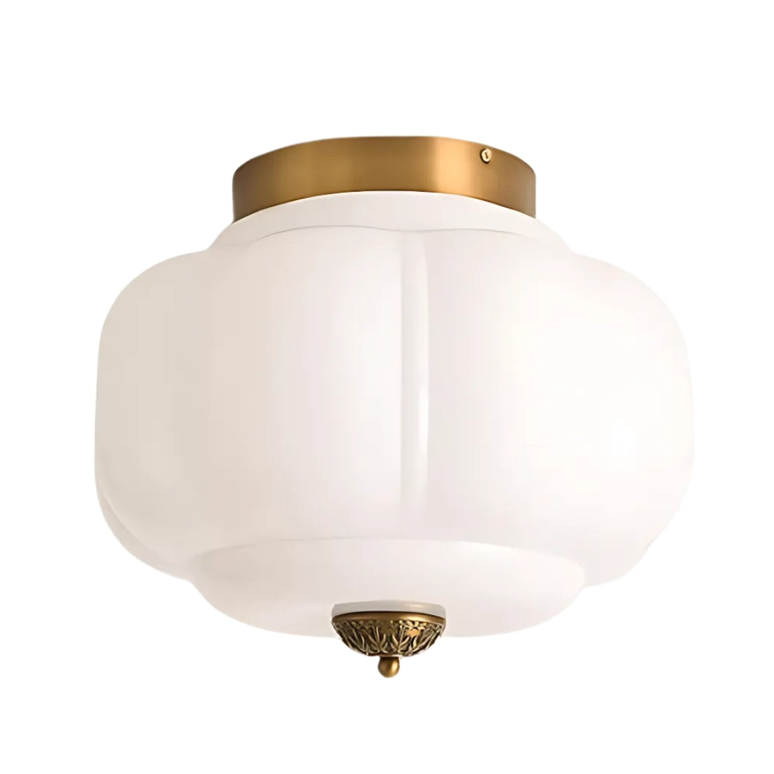 Eloise Deckenleuchte Milchglas - Unterputzmontage Deckenlampe Vintage