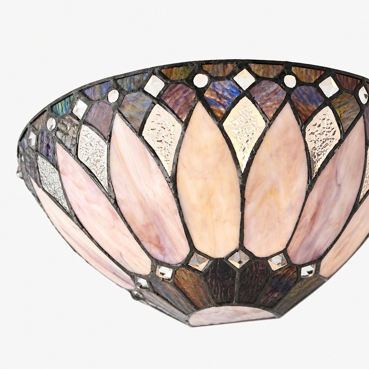 TF Brooklyn Elegant Wall Light - Art Deco Glass Wall Sconce for Living Room or Hallway