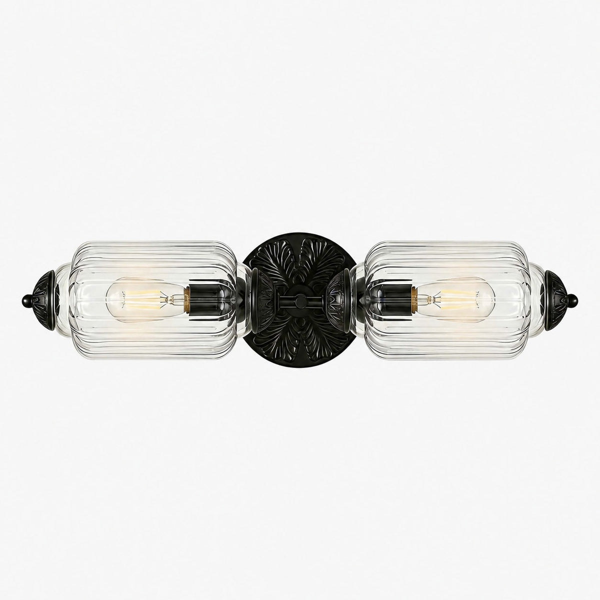 Eloise Messing-Wandleuchte – Elegante Vintage-Beleuchtung aus Milchglas