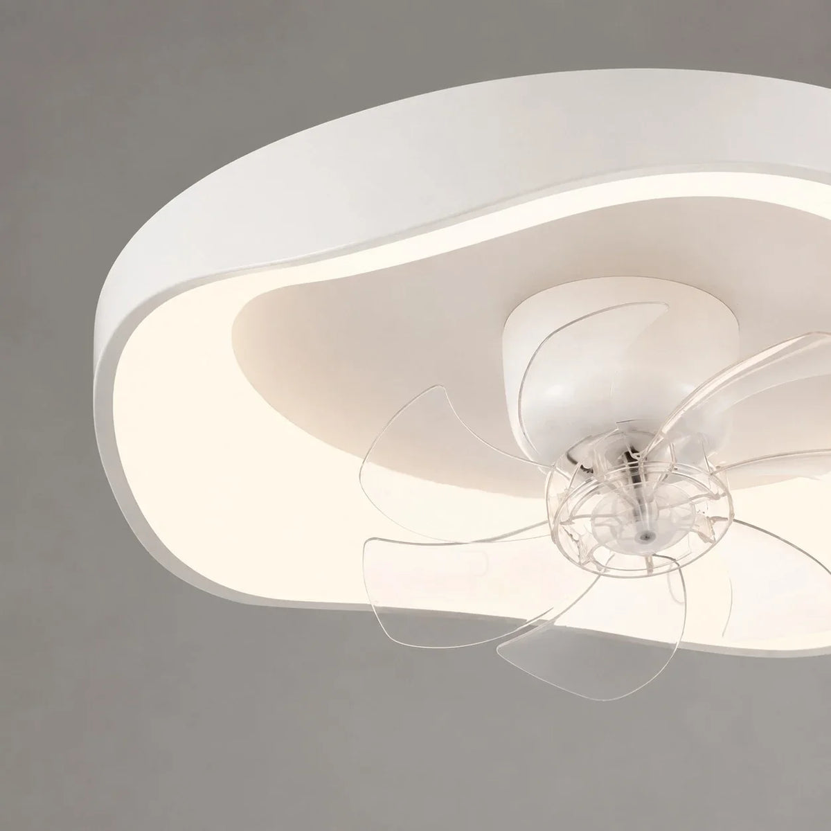 Side-lit white ceiling fan light product view