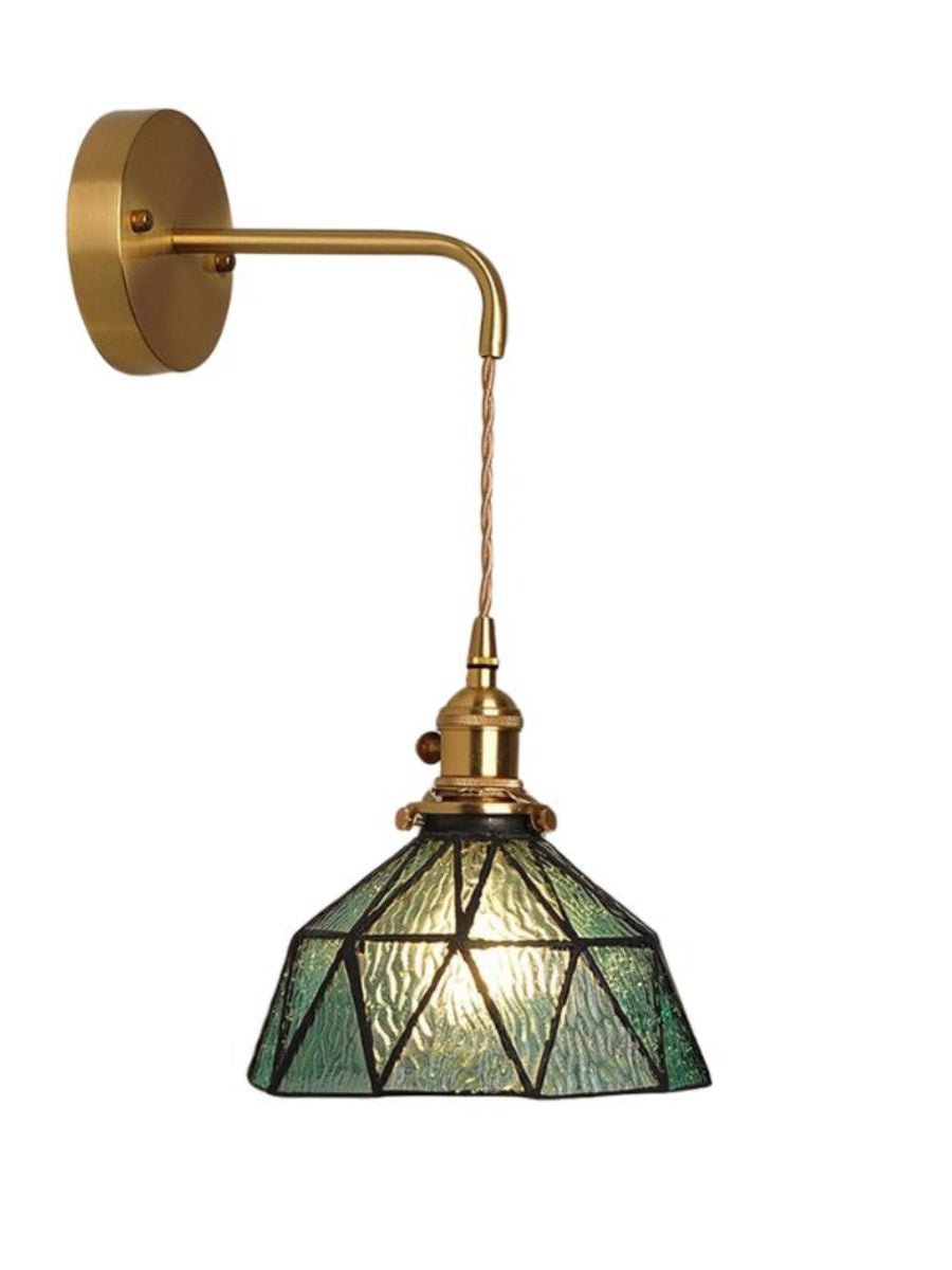 Retro Pastorale Wandleuchte mit geometrischem Muster