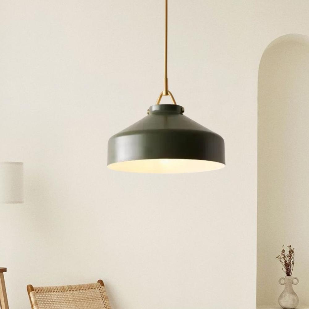Skandinavisch Metallstange Glockenform Pendelleuchte