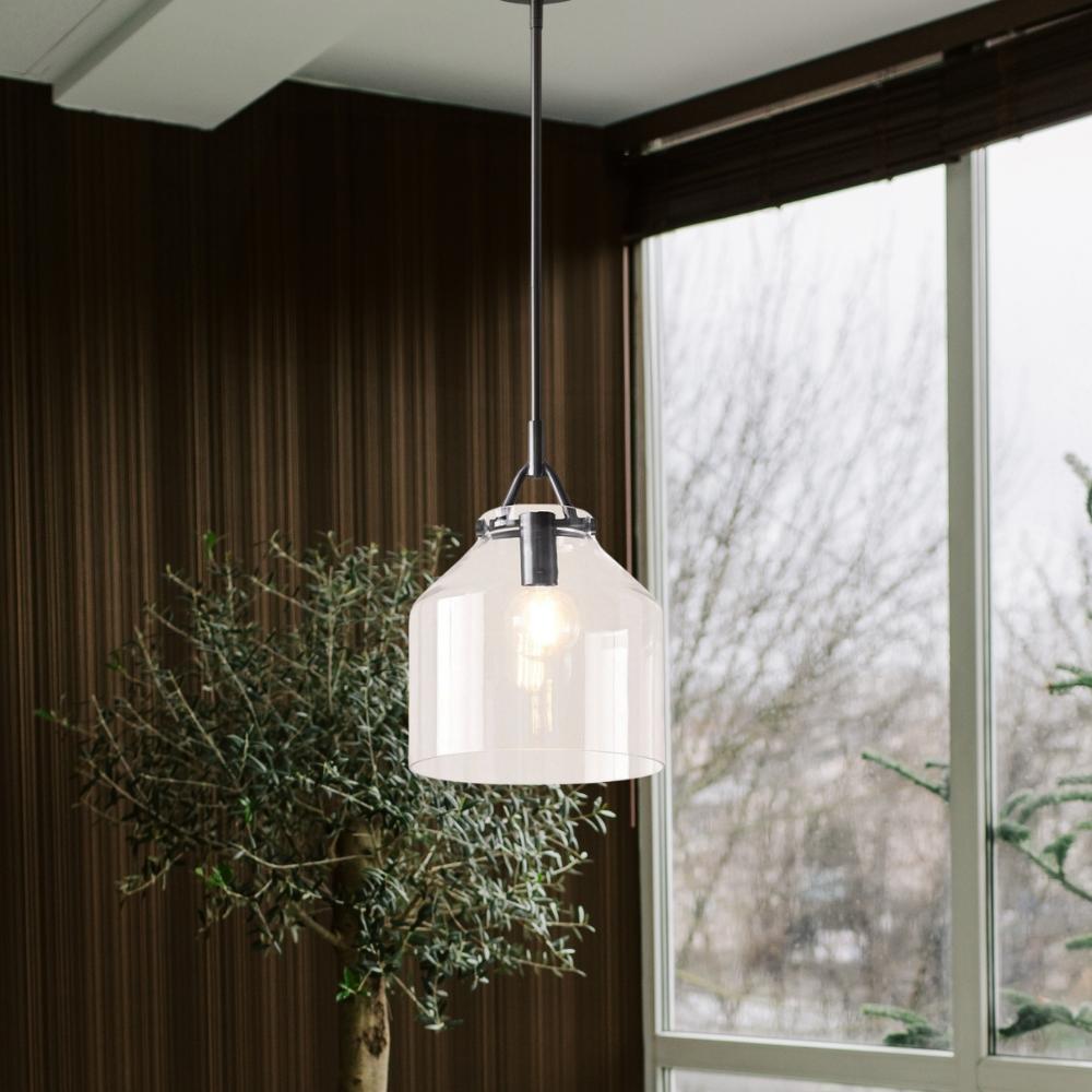 Skandinavisch Metallstange Glockenform Pendelleuchte