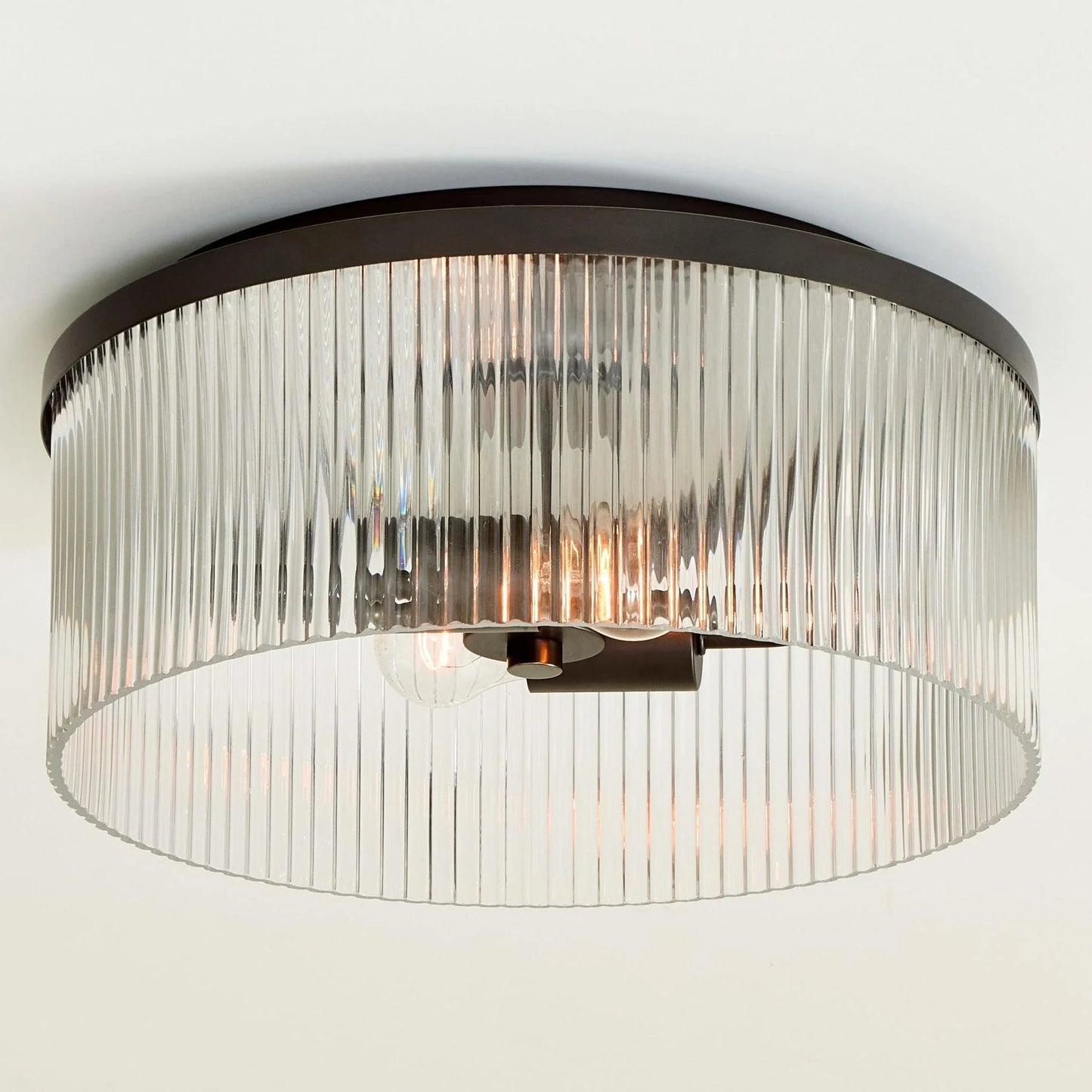 Klassische Vintage Glas Trommel Deckenleuchte für Schlafzimmer