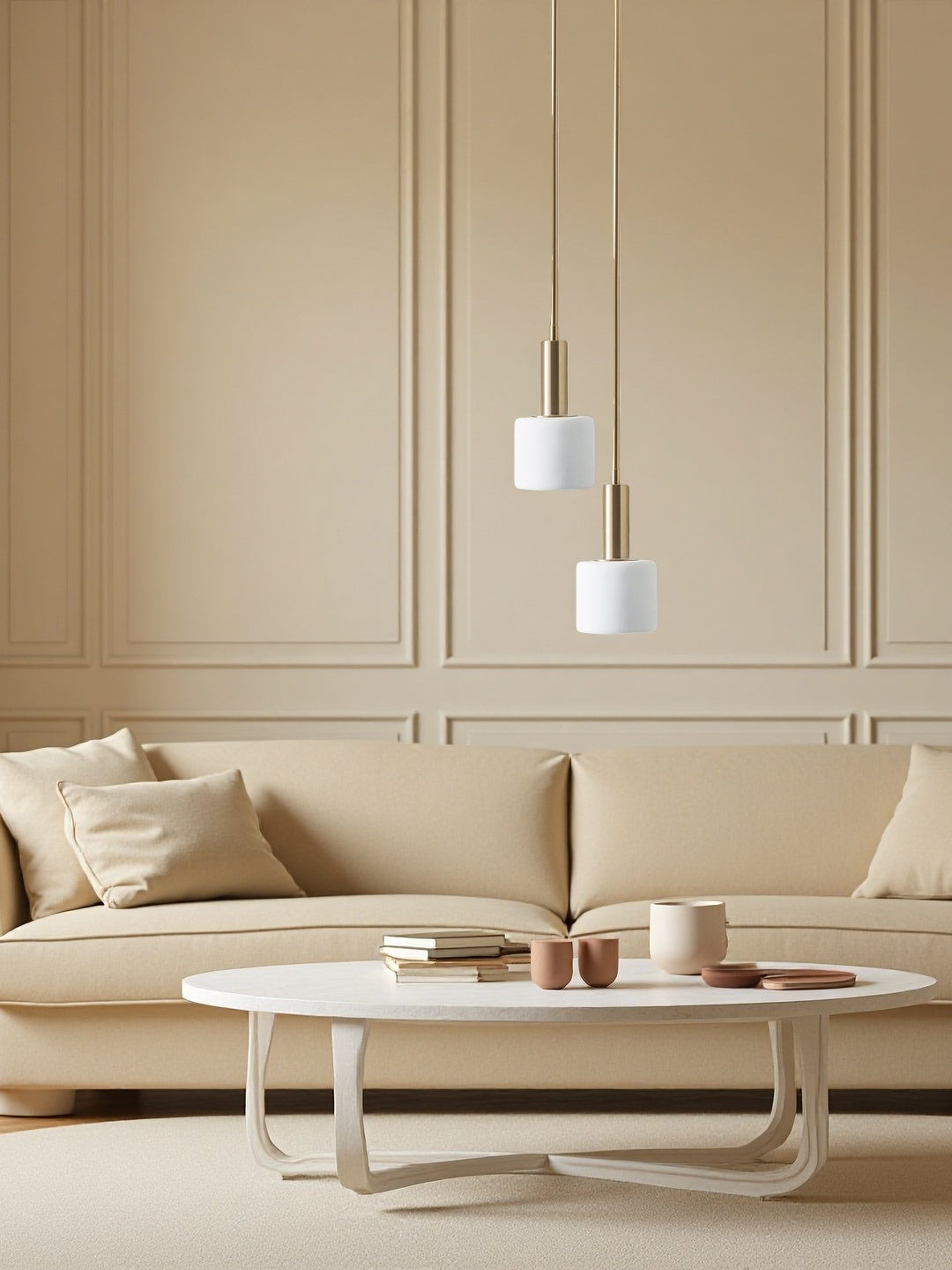 Modern Weiße Anders Porcelain Pendelleuchte