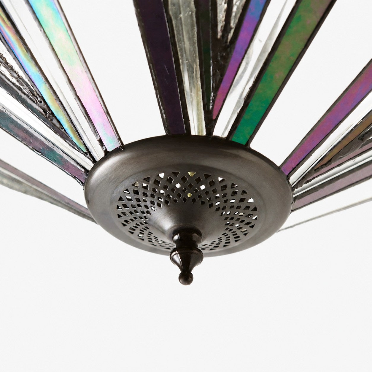 TF Astoria Dekorative Buntglas-Deckenleuchte – Art-Deco-Deckenleuchte für Eingangsbereiche und Lounges