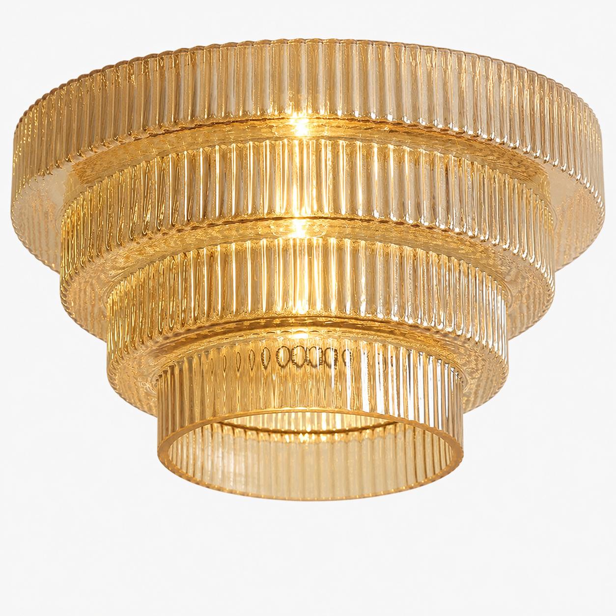 Bottis Striped Glass Bottle Pendant Lamp with Artistic Vertical Shade U19
