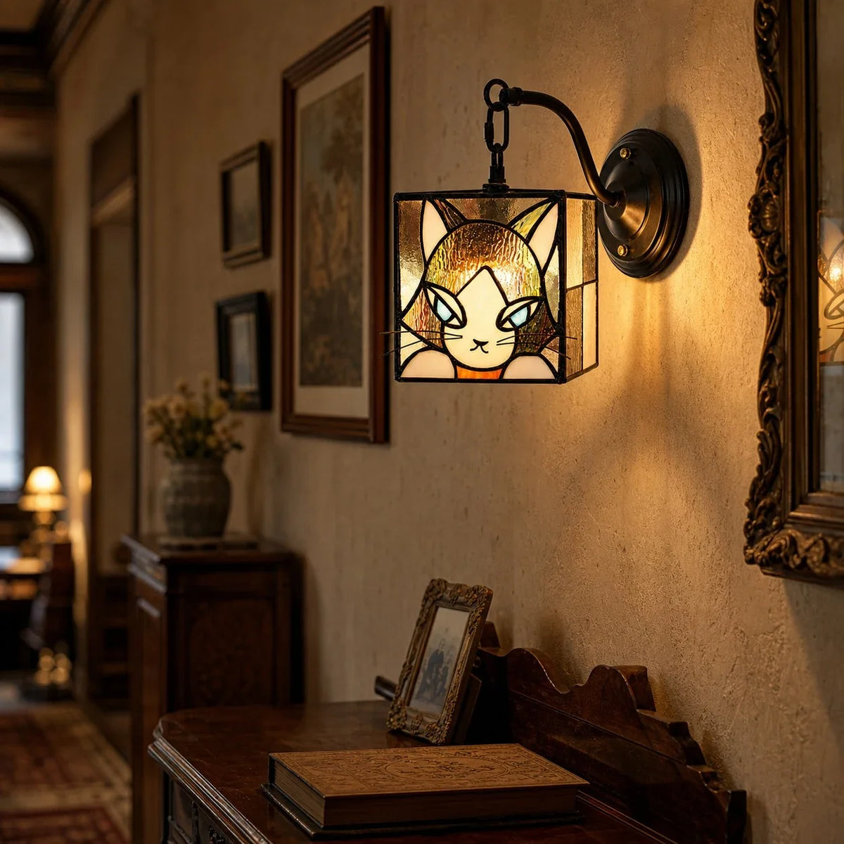 Cafe or hallway accent scene