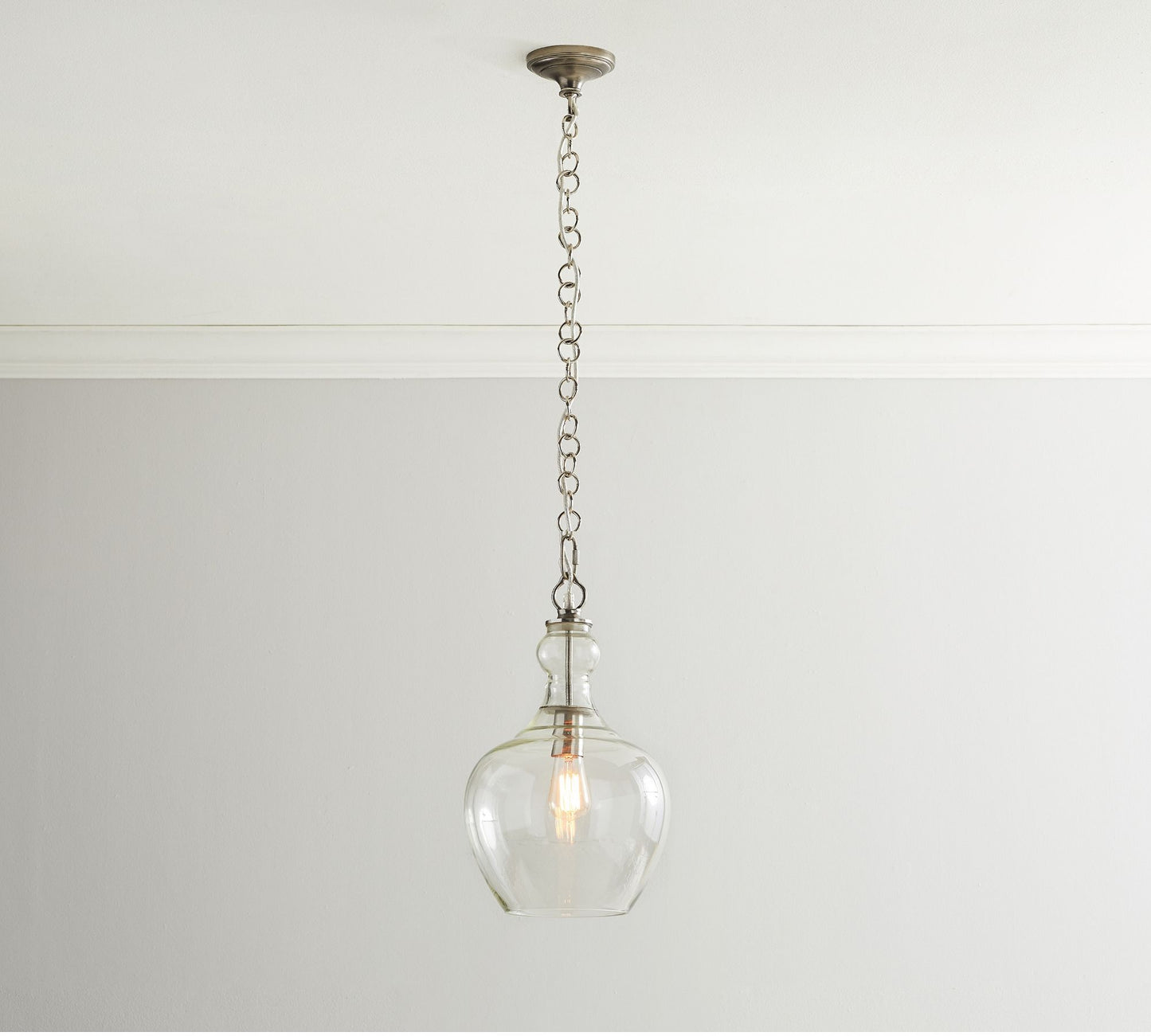 Lawson Glass Pendant Light - Recycled & Milk Glass with Bronze Accent