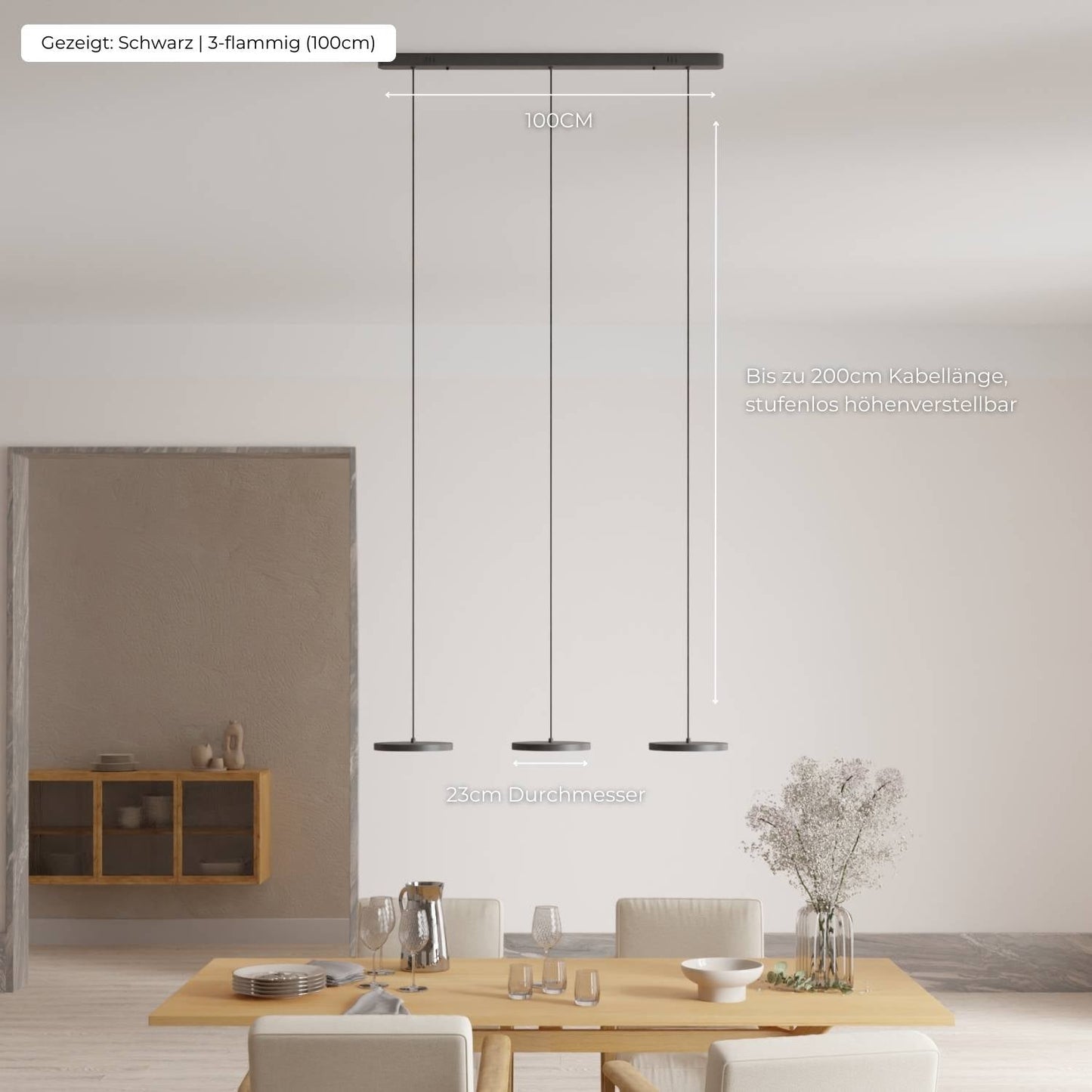 Minimalist Round Flat Evanos Pendant Light