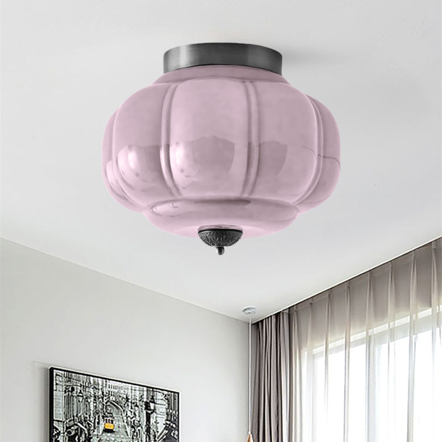 Eloise Deckenleuchte Milchglas - Unterputzmontage Deckenlampe Vintage