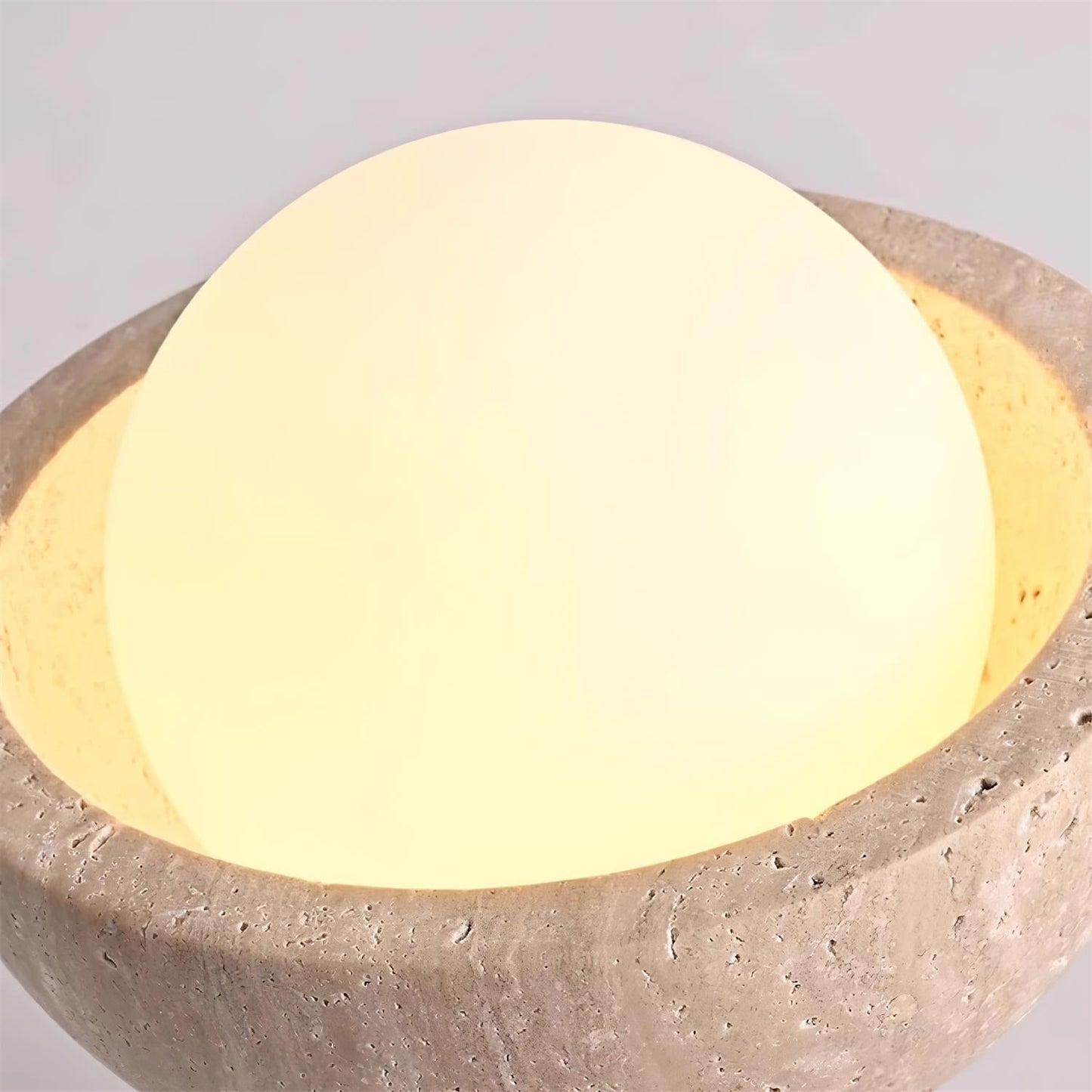 Wabi Sabi Travertin Kuppel Deckenleuchte