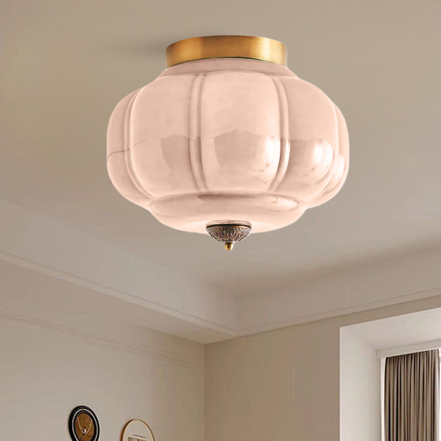 Eloise Deckenleuchte Milchglas - Unterputzmontage Deckenlampe Vintage