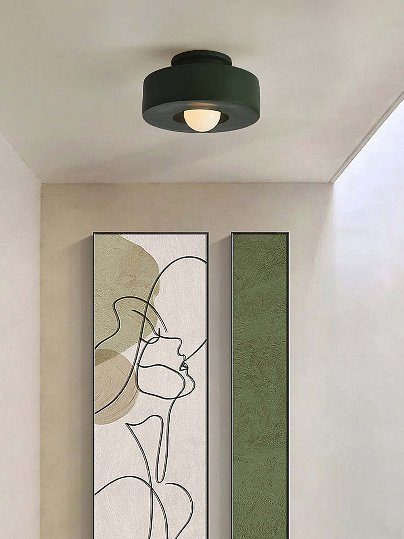 Moderne Nordische Minimalistische Rund Harz Deckenlampe