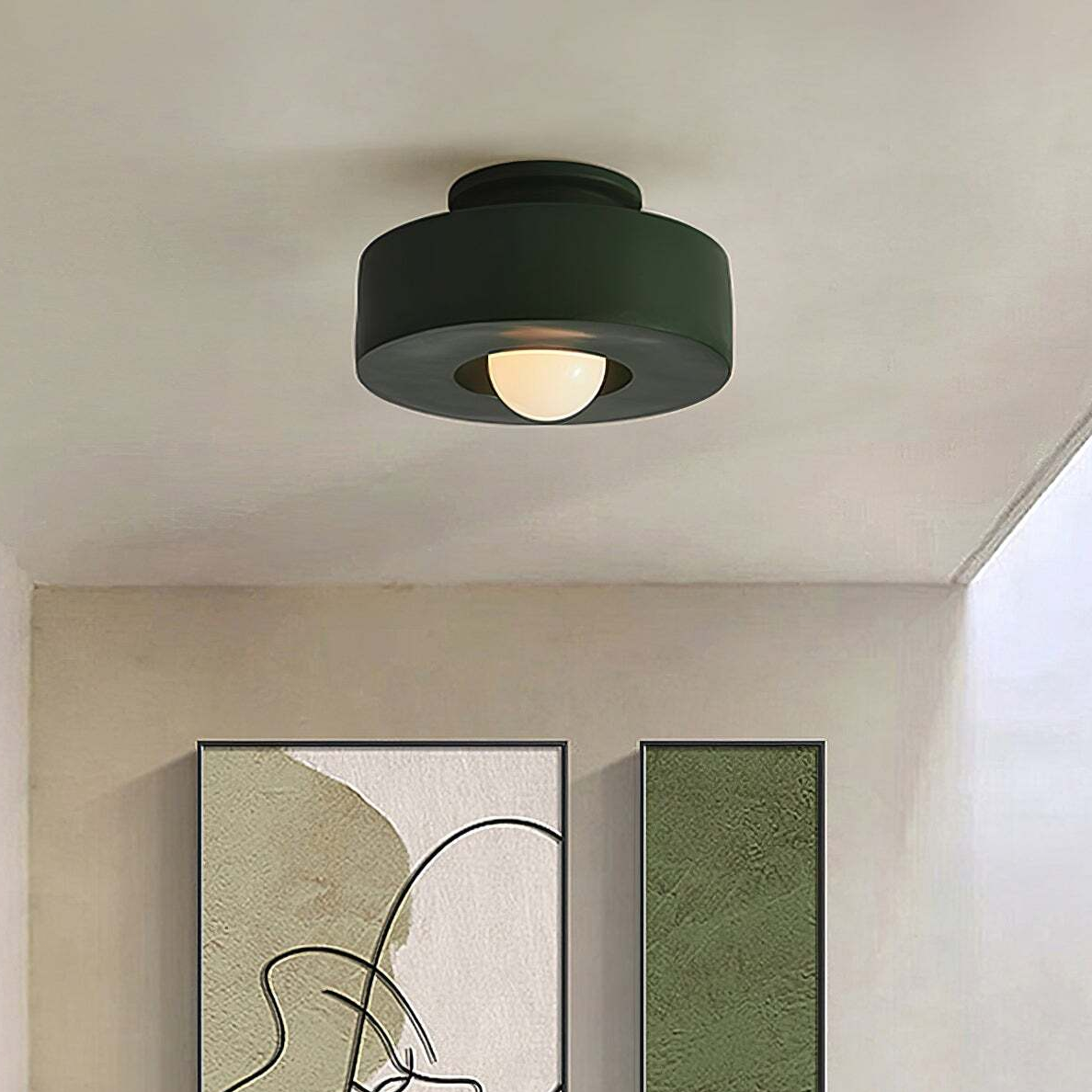 Moderne Nordische Minimalistische Rund Harz Deckenlampe