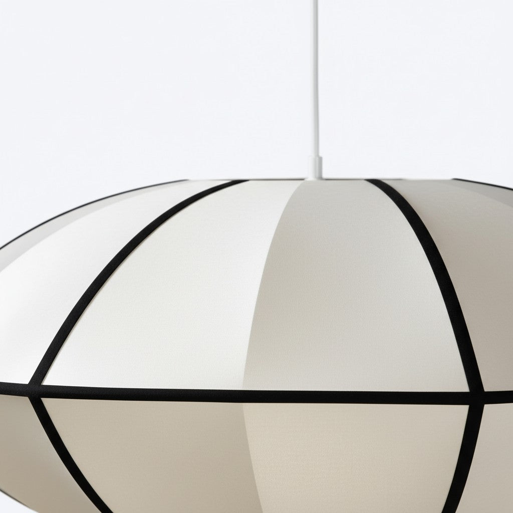 Orbina UFO Ribbon Pendelleuchte – Skulpturale Scheiben-Hängeleuchte für das Wohnzimmer N61