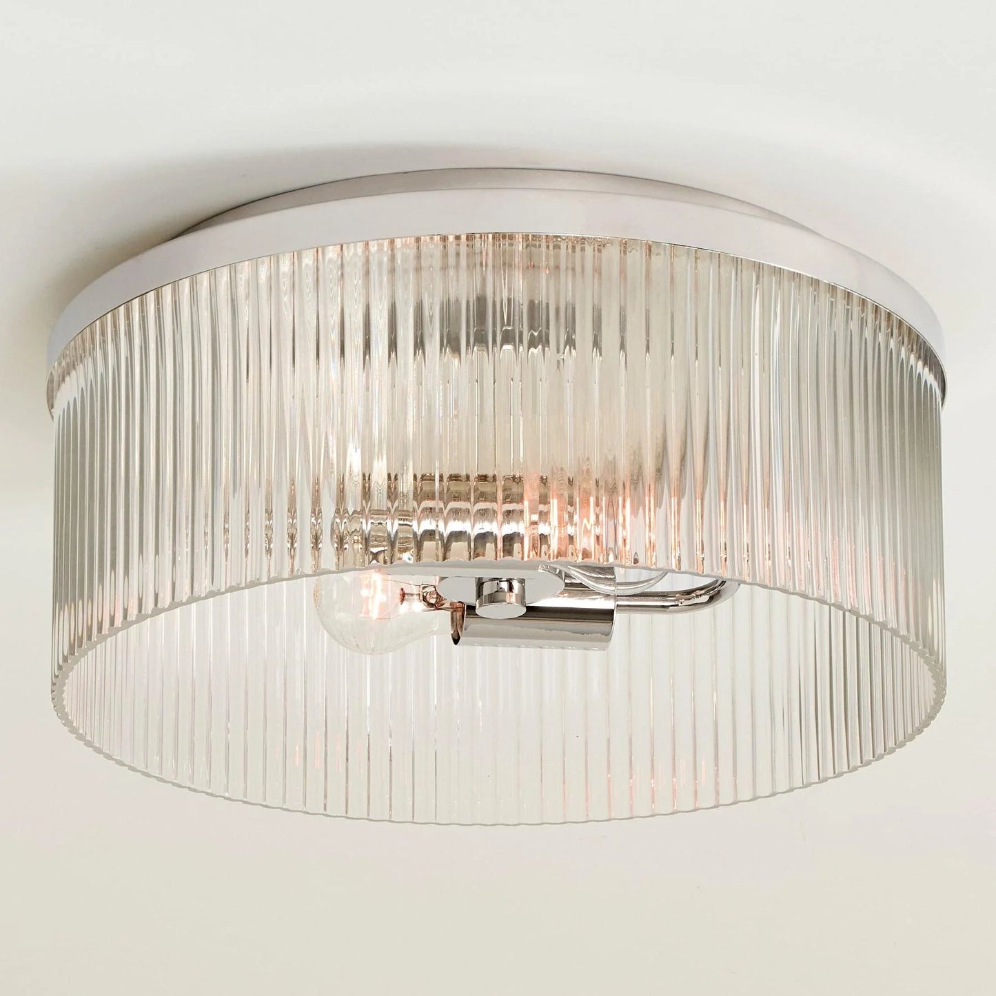 Klassische Vintage Glas Trommel Deckenleuchte für Schlafzimmer