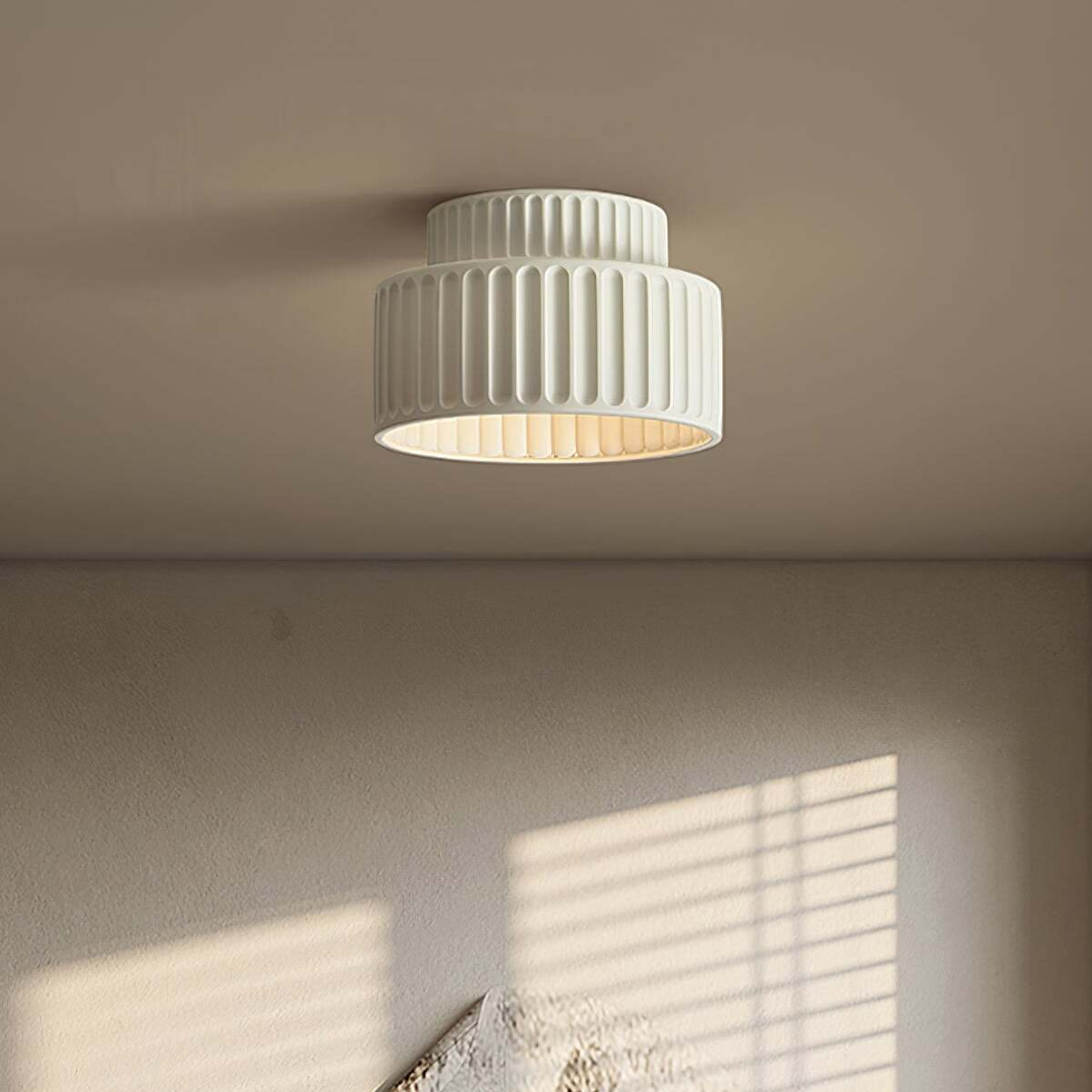 Skandinavisch Creme Harz Deckenleuchte für Moderne Flur