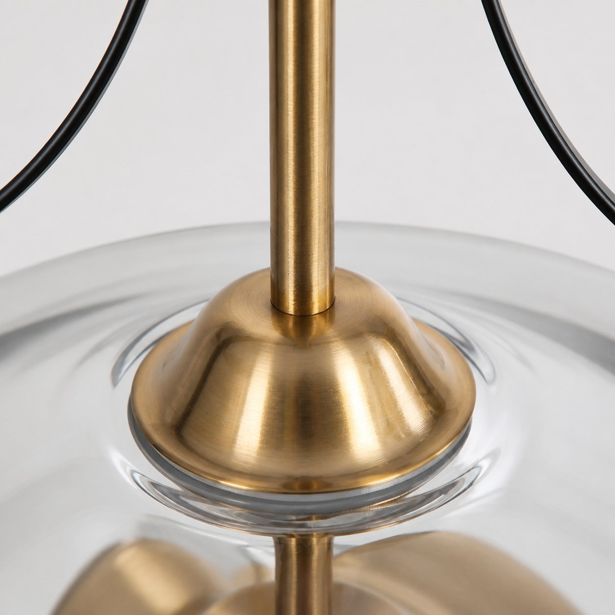 Lirra Glas-Pendelleuchte – Metallrahmen im Mid-Century-Modern-Stil für Küche und Wohnzimmer