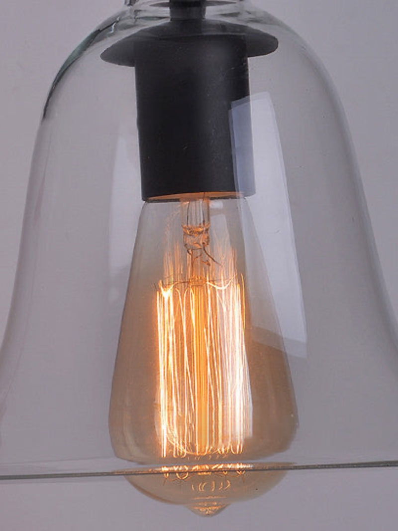 Moderne Wandleuchte im Industriestil mit Uhr und klarem Glas