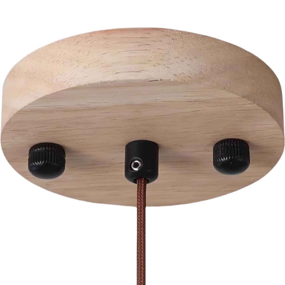 Modern Minimalist Travertine Frisbee Pendant Lamp