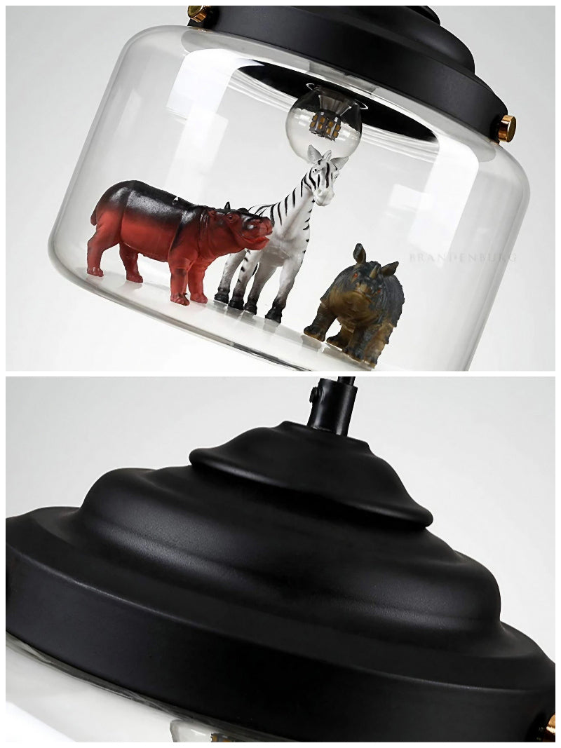 Creative Little Zoo Glass Pendant Light