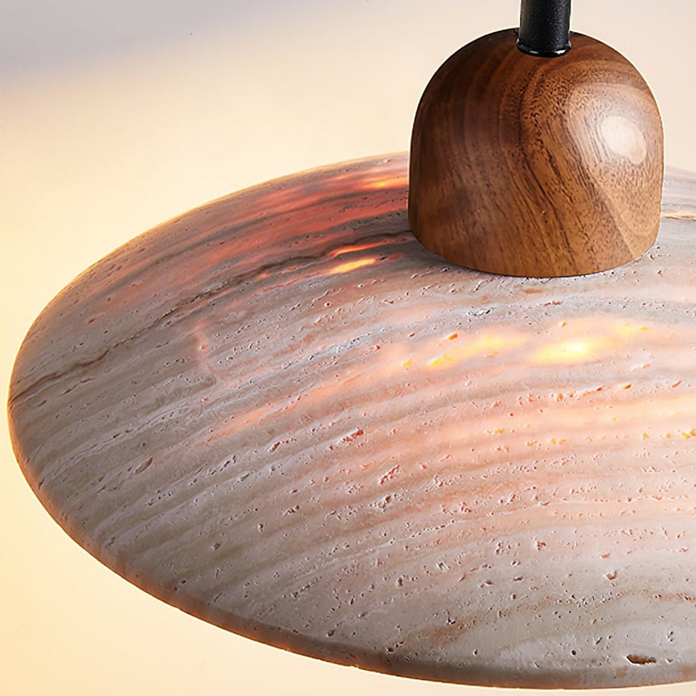 Modernes Design Disc Travertin Wandleuchte