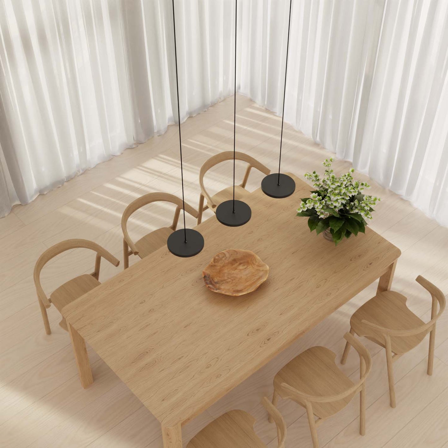 Minimalist Round Flat Evanos Pendant Light