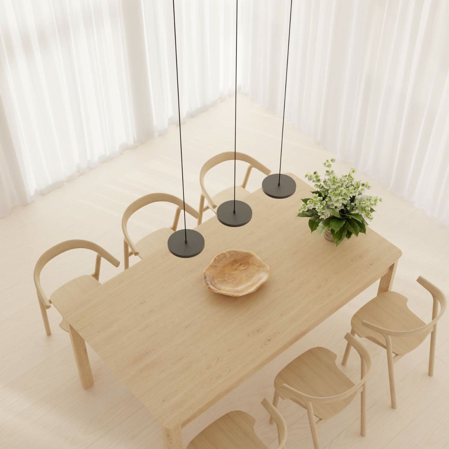 Minimalist Round Flat Evanos Pendant Light