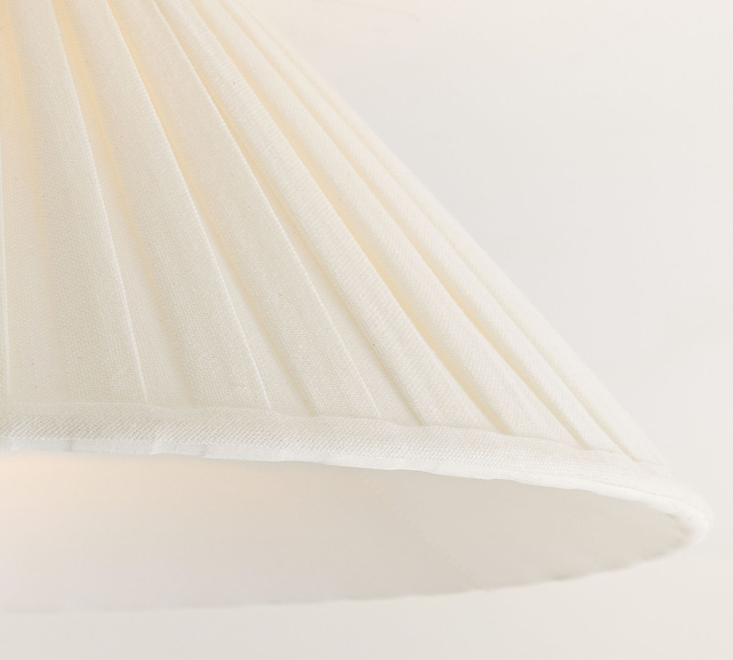 Luvora Pleated Shade Flush Mount - Fabric Round Design for Low Ceilings