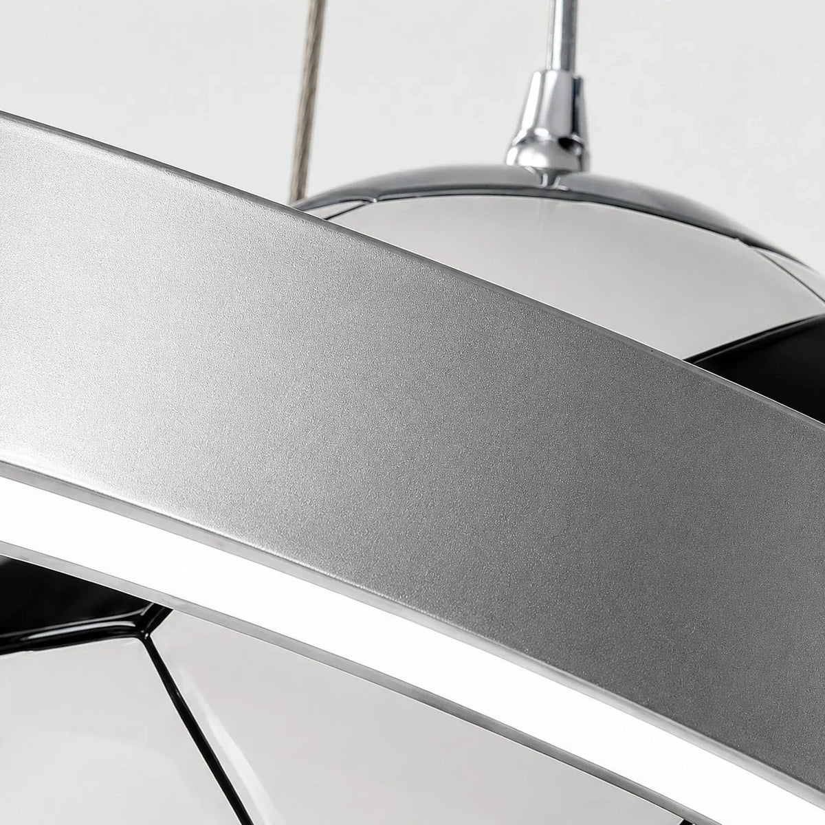 Silver ring integrated LED detail