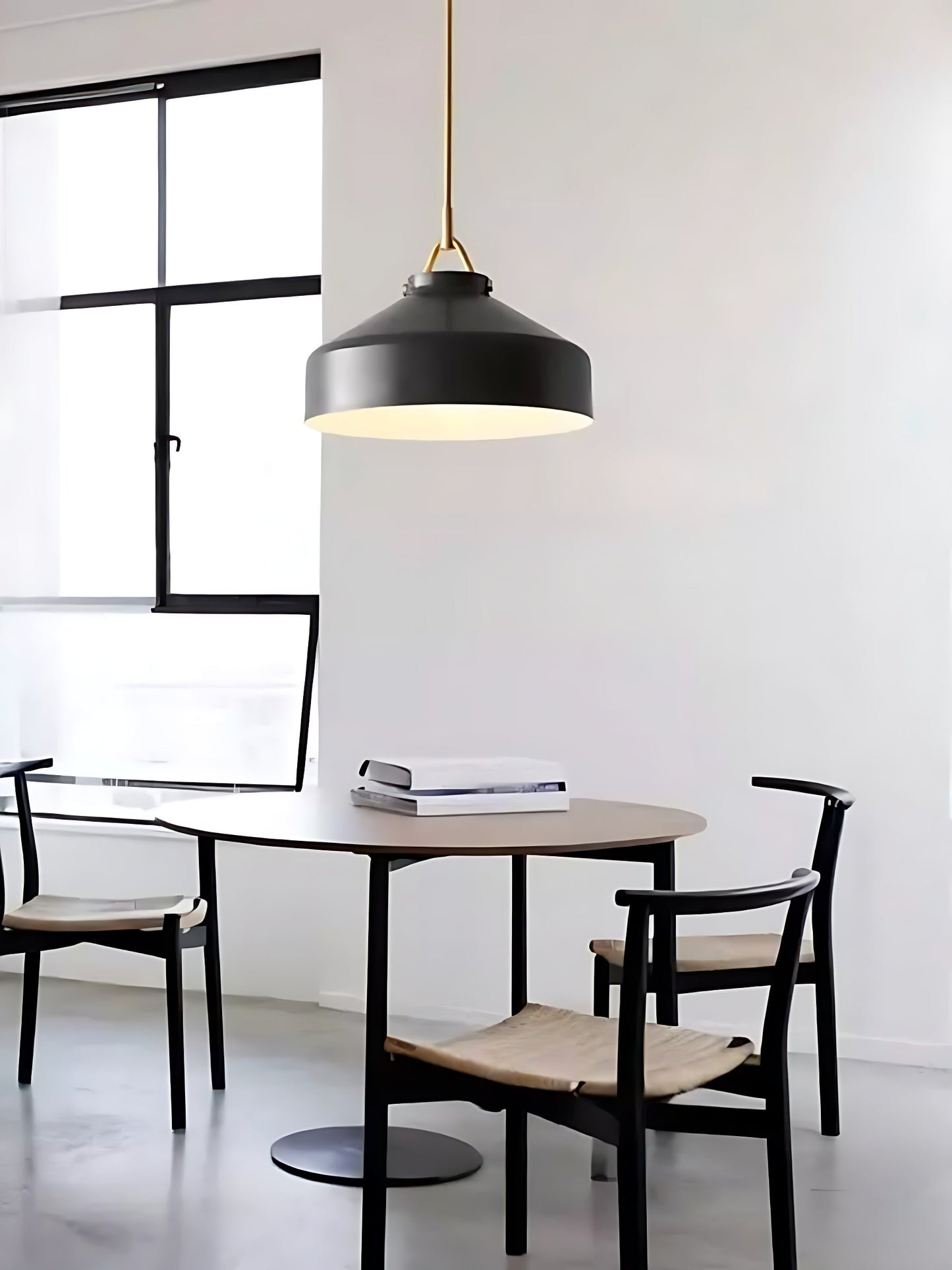 Skandinavisch Metallstange Glockenform Pendelleuchte