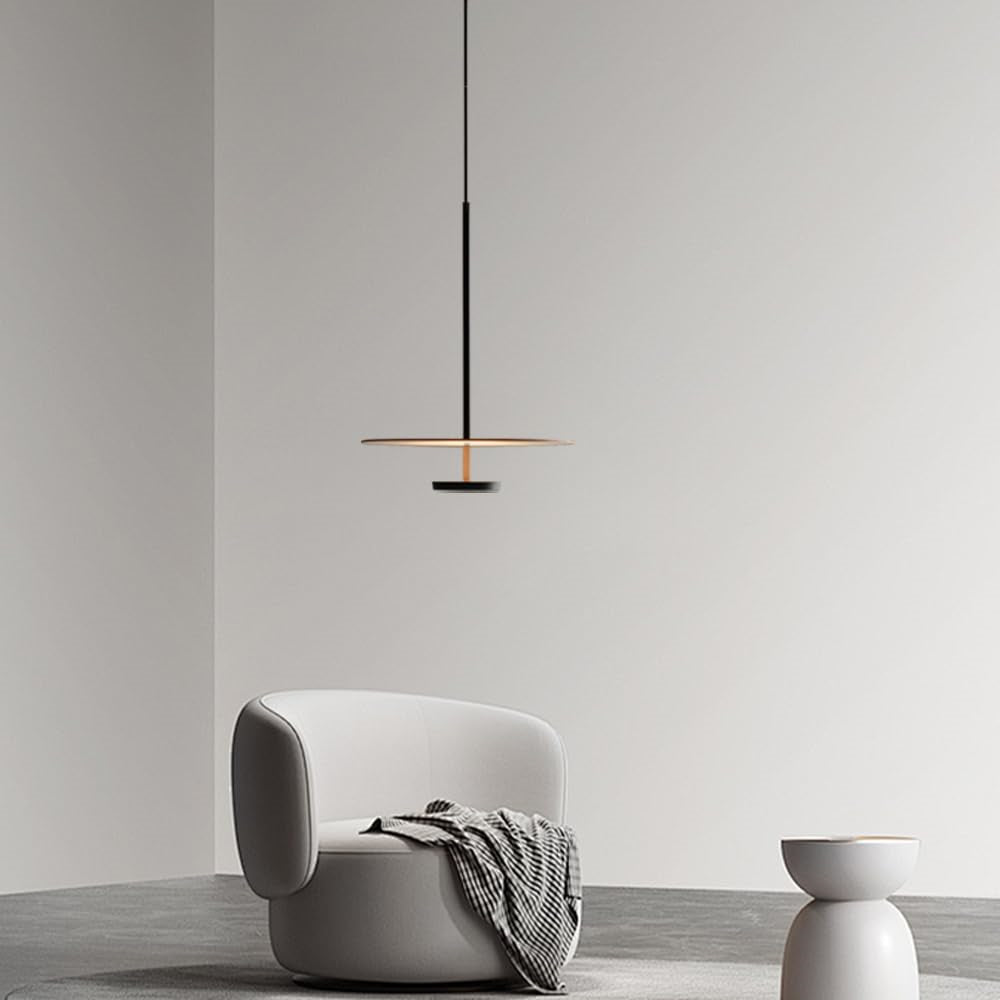 Mid Century Modern Flat Disc LED Pendelleuchte für Küche