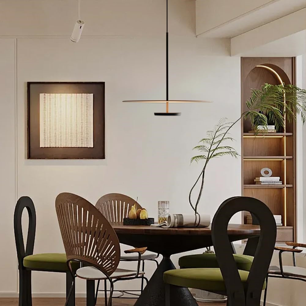 Mid Century Modern Flat Disc LED Pendelleuchte für Küche