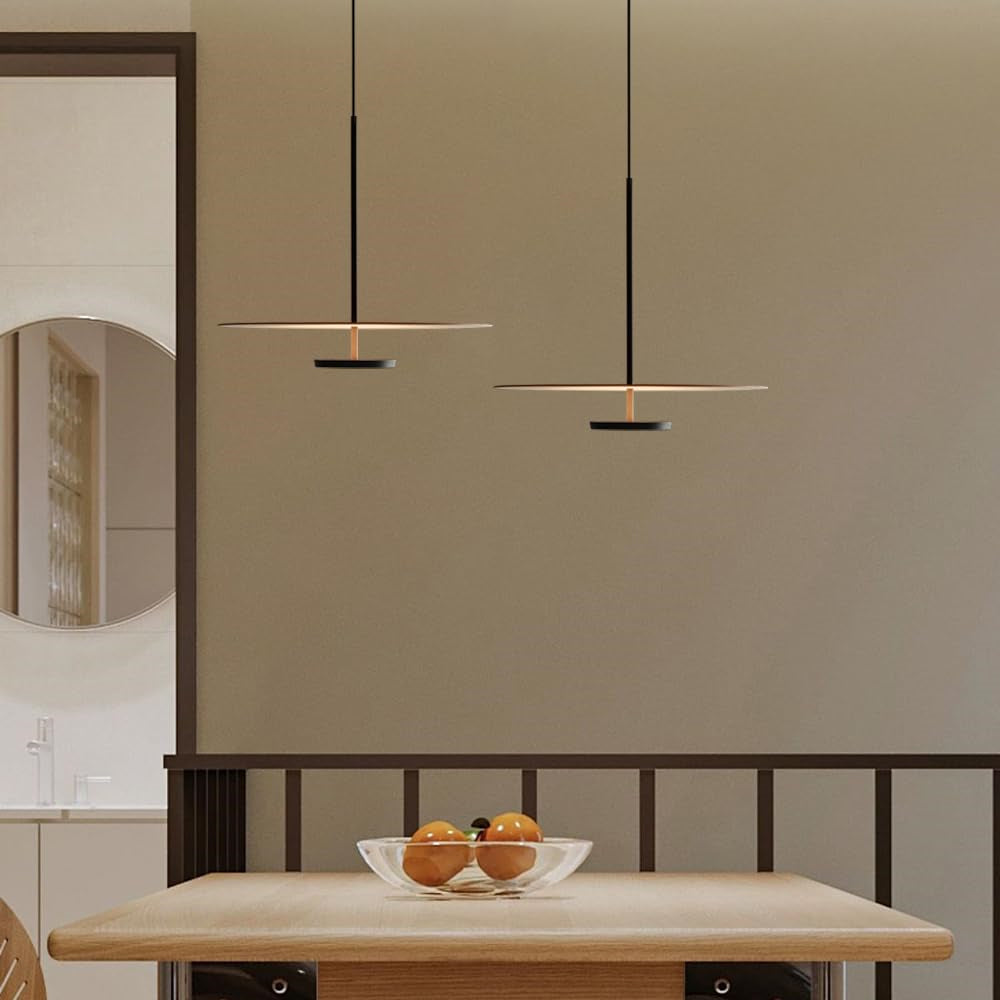 Mid Century Modern Flat Disc LED Pendelleuchte für Küche