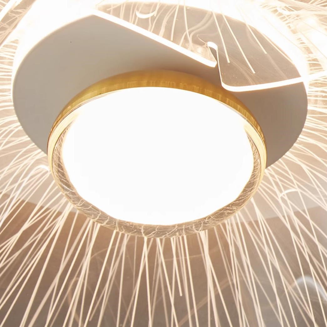 Moderne nordische Acryl Blumen LED Pendelleuchte