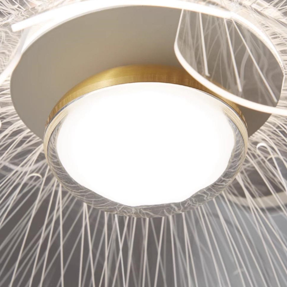 Moderne nordische Acryl Blumen LED Pendelleuchte