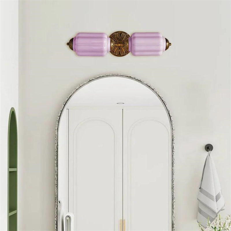 Eloise Glas Wandleuchte - Vintage Milchglas Wandleuchte Schminktisch