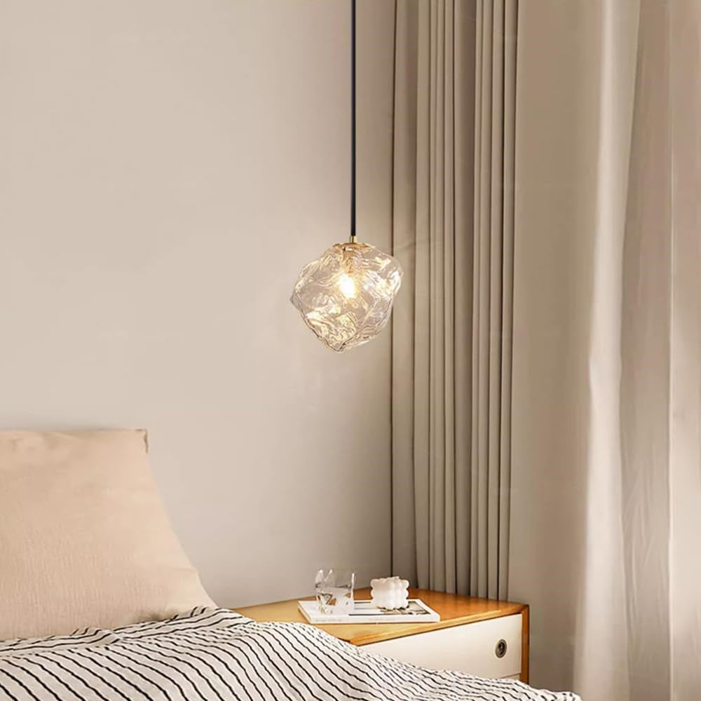 Modern Irregular Ice Cube Glass Pendant Light