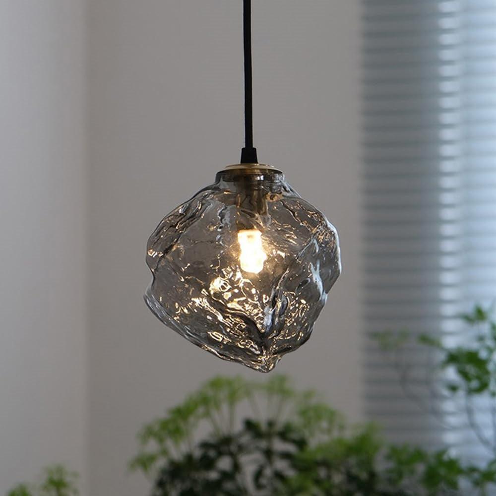 Modern Irregular Ice Cube Glass Pendant Light