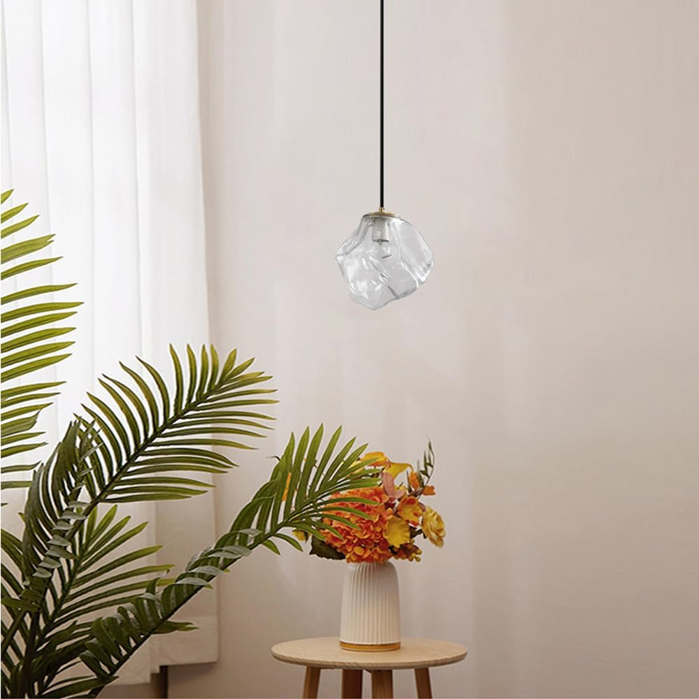 Modern Irregular Ice Cube Glass Pendant Light