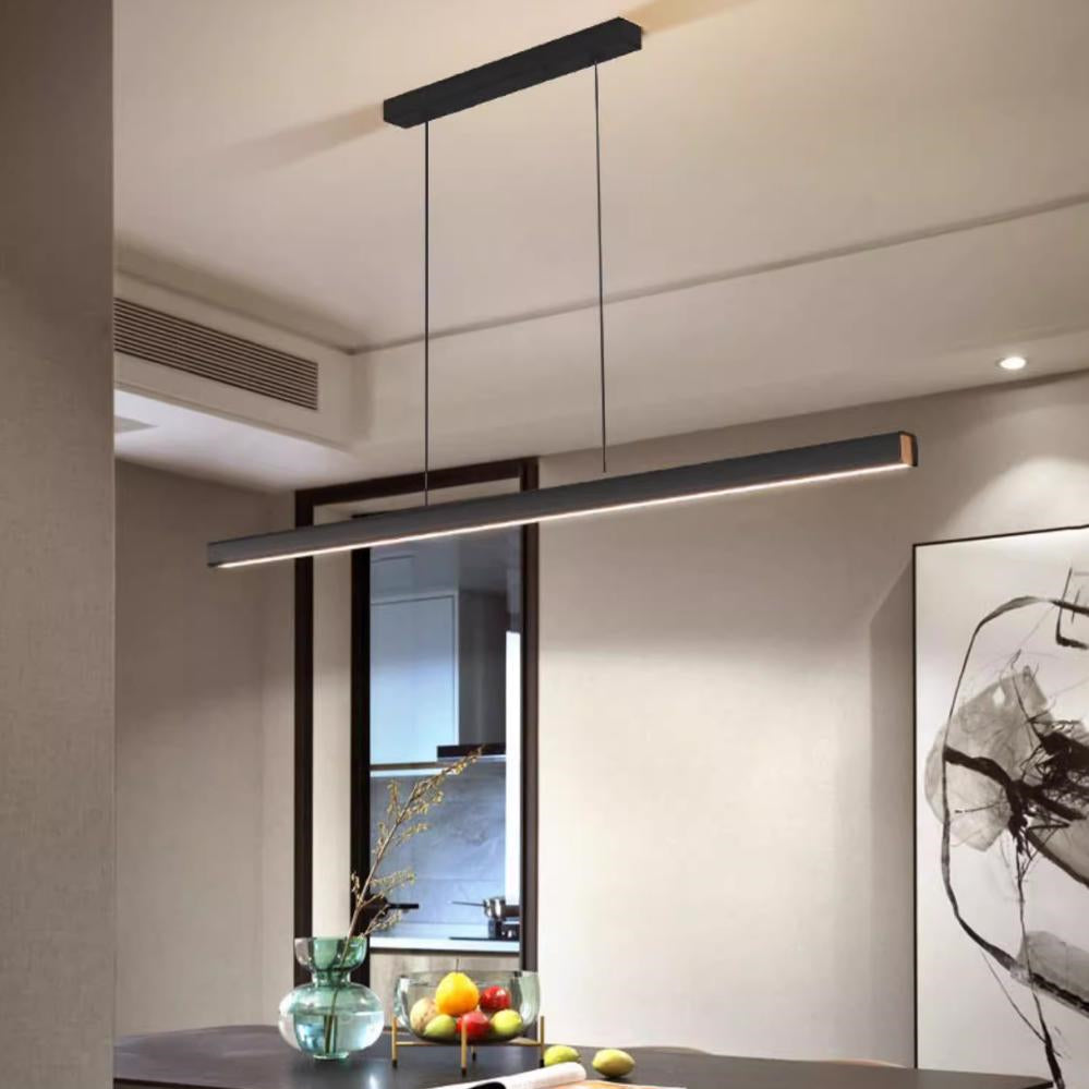 Modern Industrial Unique Linear Pendant Light For Kitchen Island