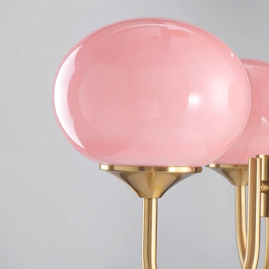 Vintage Bauhaus Glasblasen Kronleuchter