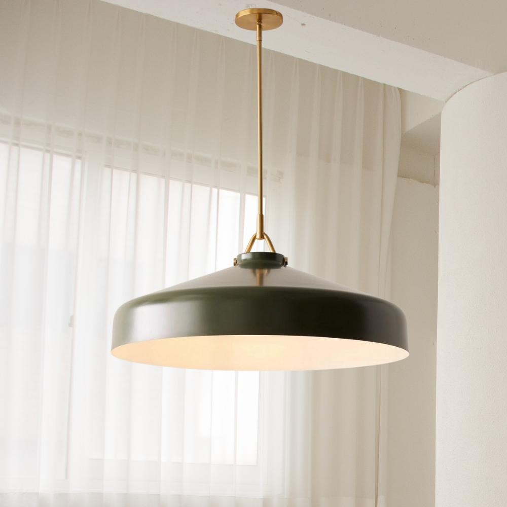 Skandinavisch Metallstange Glockenform Pendelleuchte
