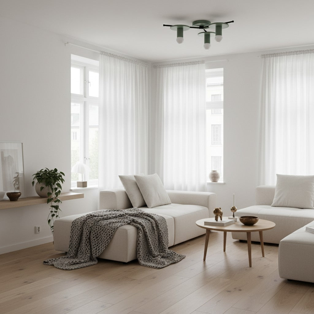 Radiro Colorful Geometric Globe Ceiling Light – Modern Minimalist Fixture for Living Rooms